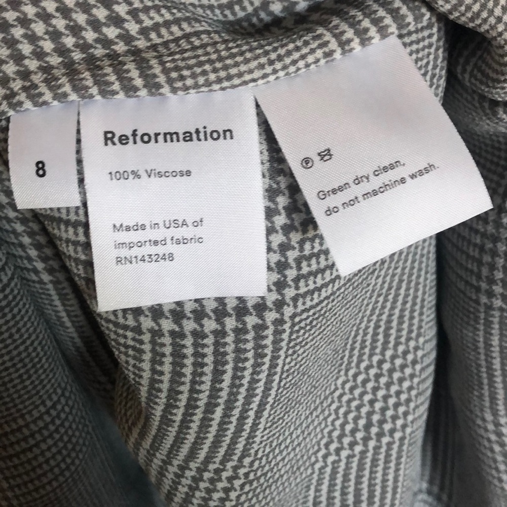Reformation Cassie Tie Neck Minidress - Picture 4 of 8